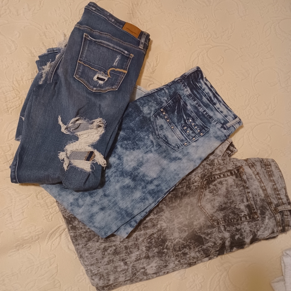 Plus Size Destructed Skinny Jeans Bundle